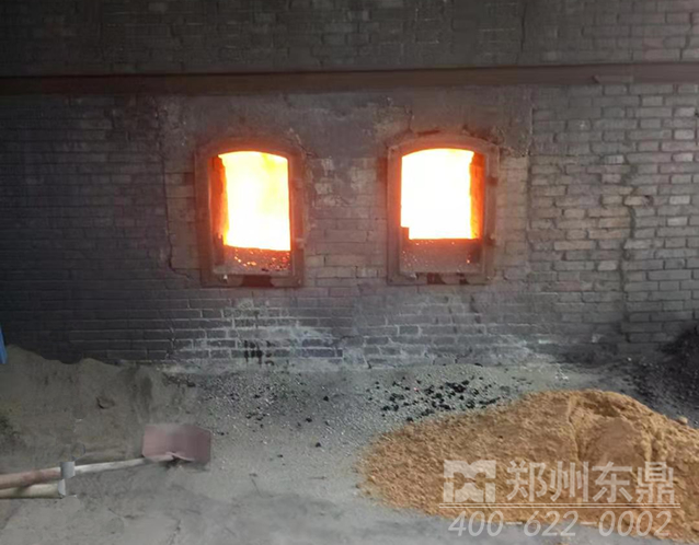煤泥烘干機點火現(xiàn)場